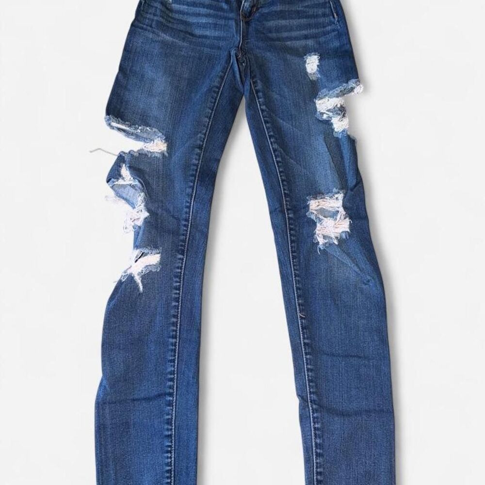 American-eagle Women's Blue and Navy Jeans